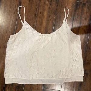 Athleta laser cut cropped tank top!!!